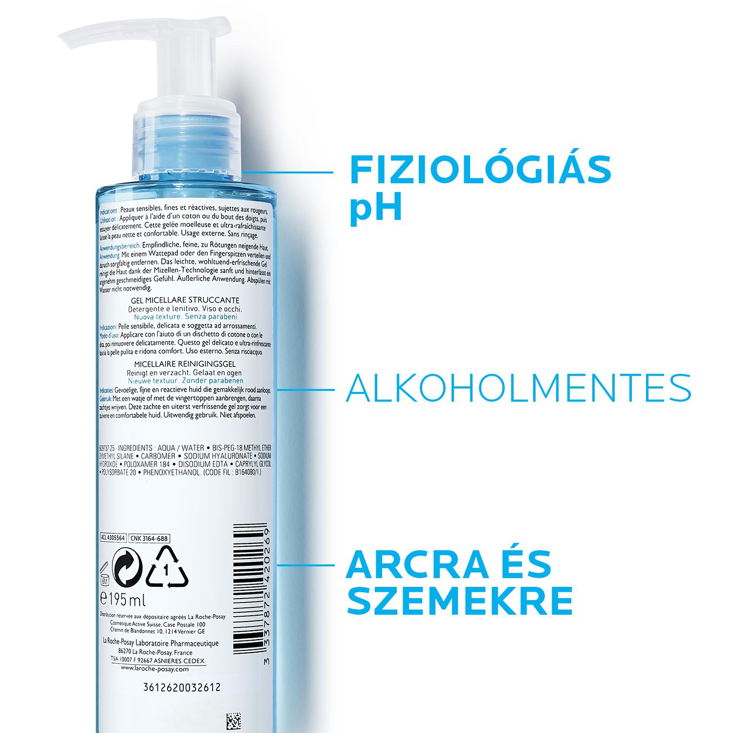 La Roche-Posay Rosaliac micellás arctisztító gél 195 ml