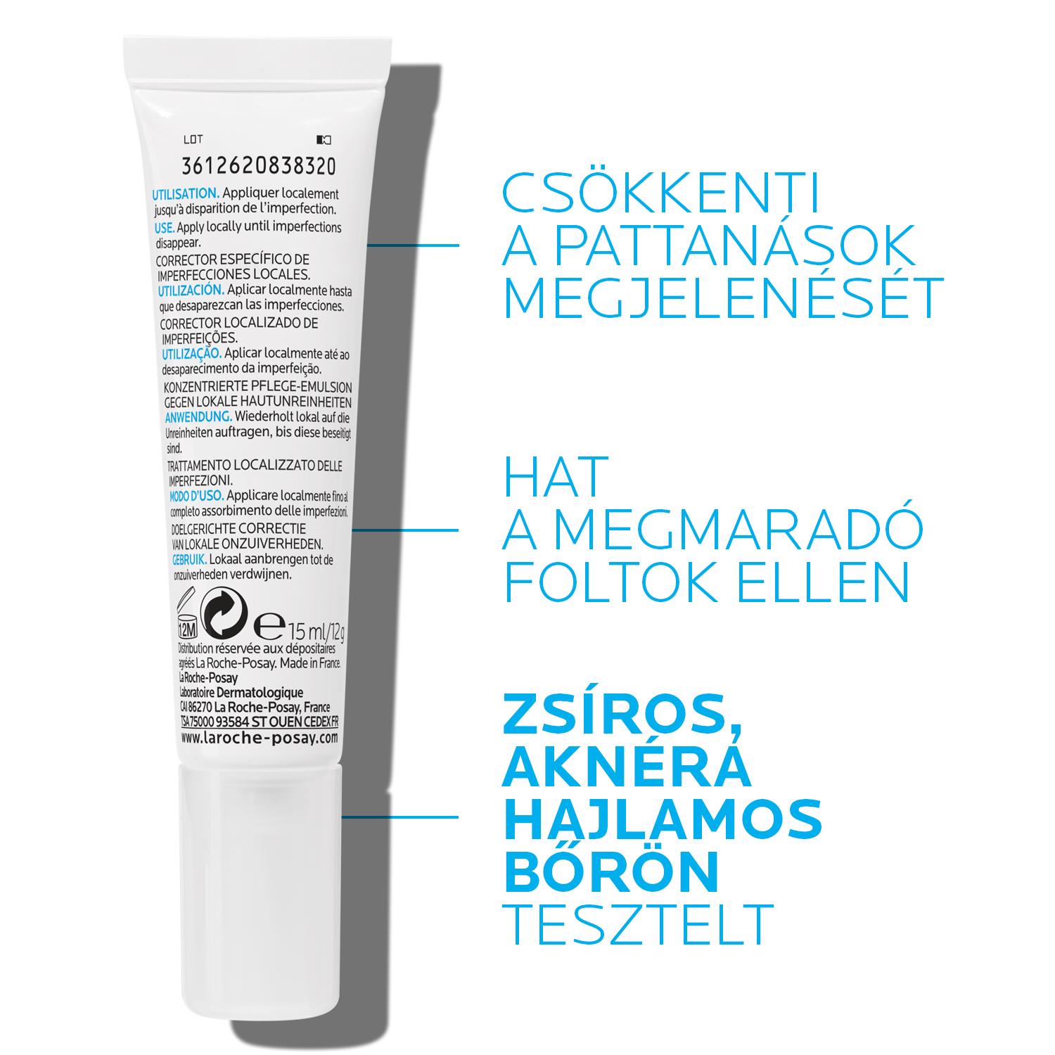 La Roche-Posay Effaclar A.I. célzott pattanás-korrigáló 15 ml