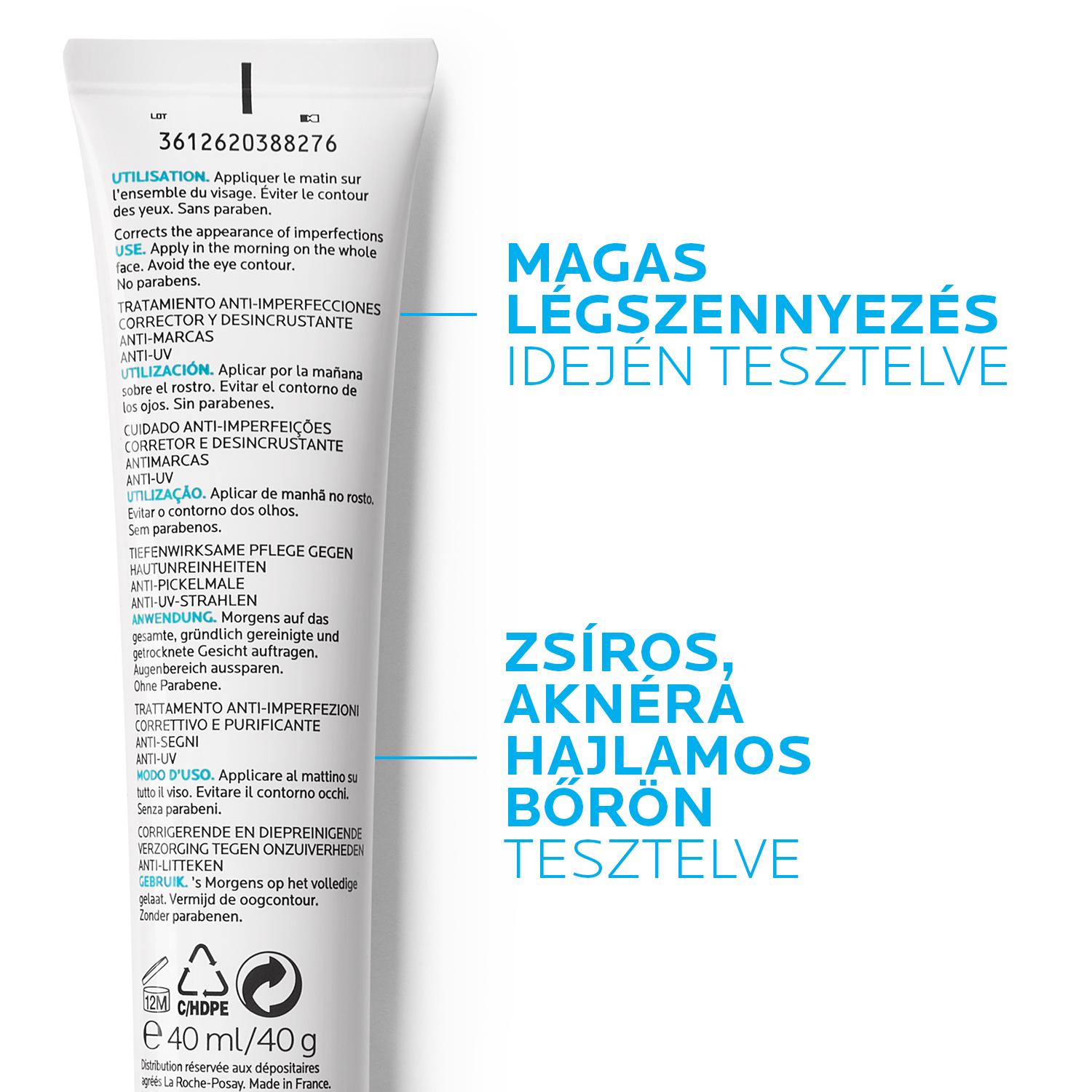 La Roche-Posay Effaclar Duo (+) SPF 30 arcápoló krém  40 ml