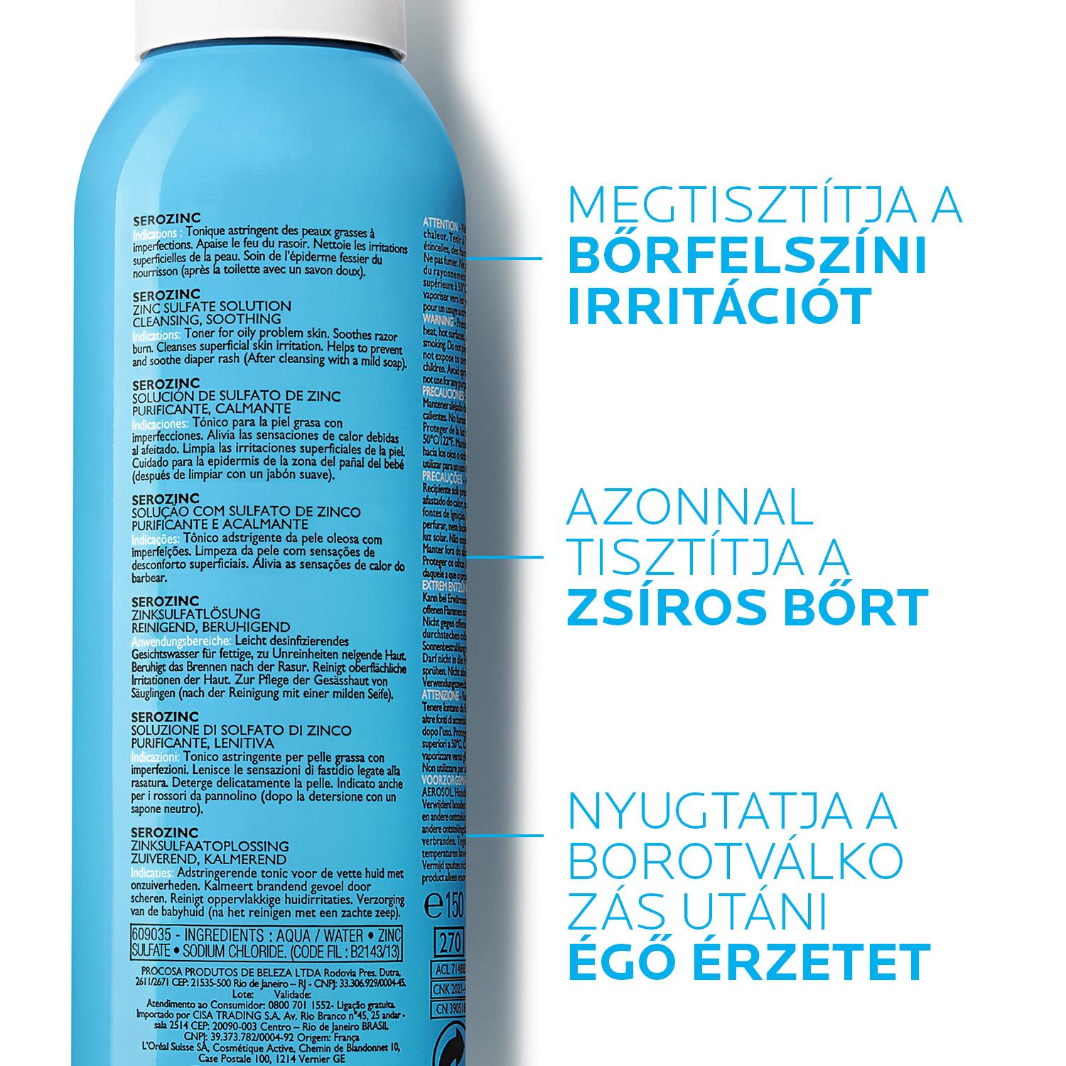 La Roche-Posay Serozinc cink-szulfát oldat 150 ml