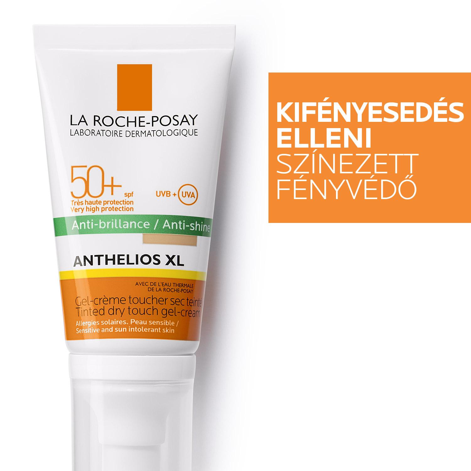 La Roche-Posay Anthelios XL mattító hatású gél-krém arcra színezett SPF50+ 50ml