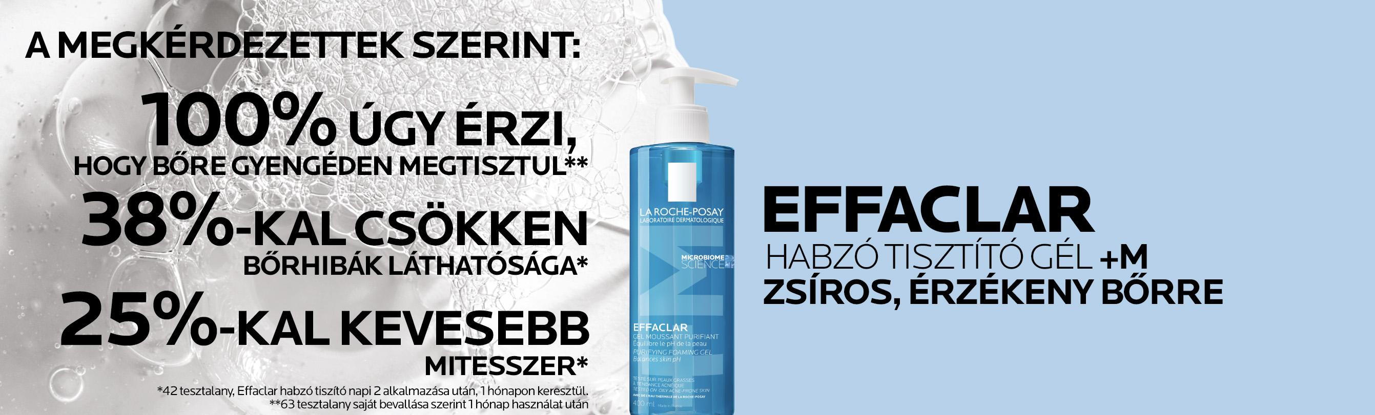 La Roche-Posay Effaclar habzó arctisztító gél 400 ml