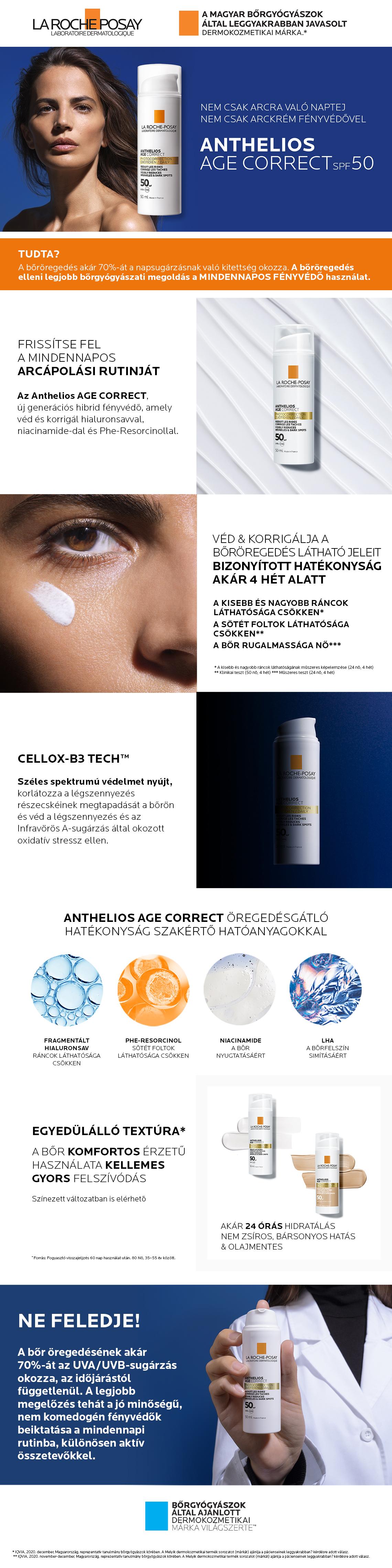 La Roche-Posay Anthelios Age Correct SPF50+ 50 ml