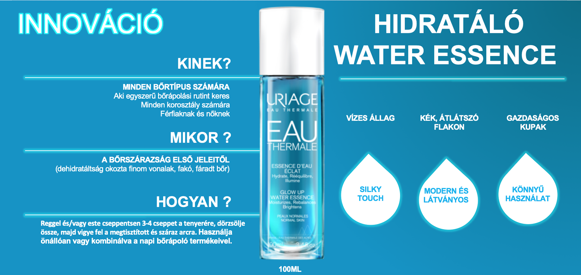 Uriage TERMÁL Hidratáló WATER ESSENCE 100 ml 