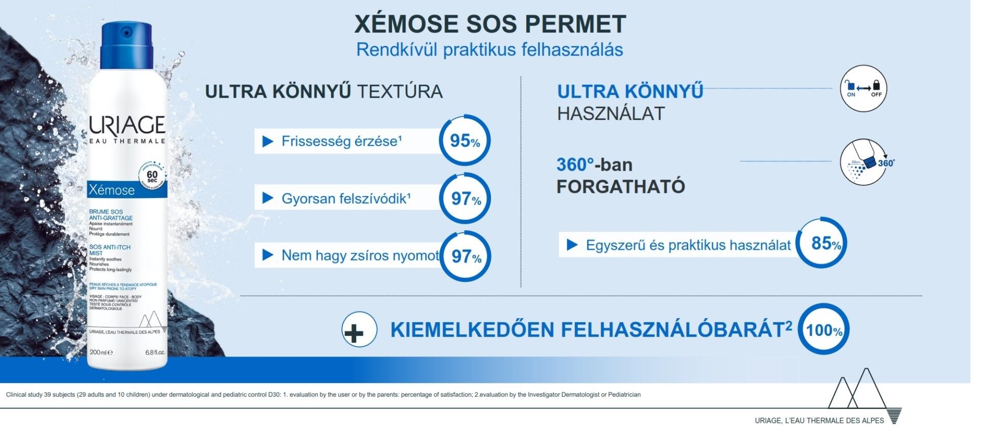 Uriage XÉMOSE SOS permet száraz bőrre 200ml