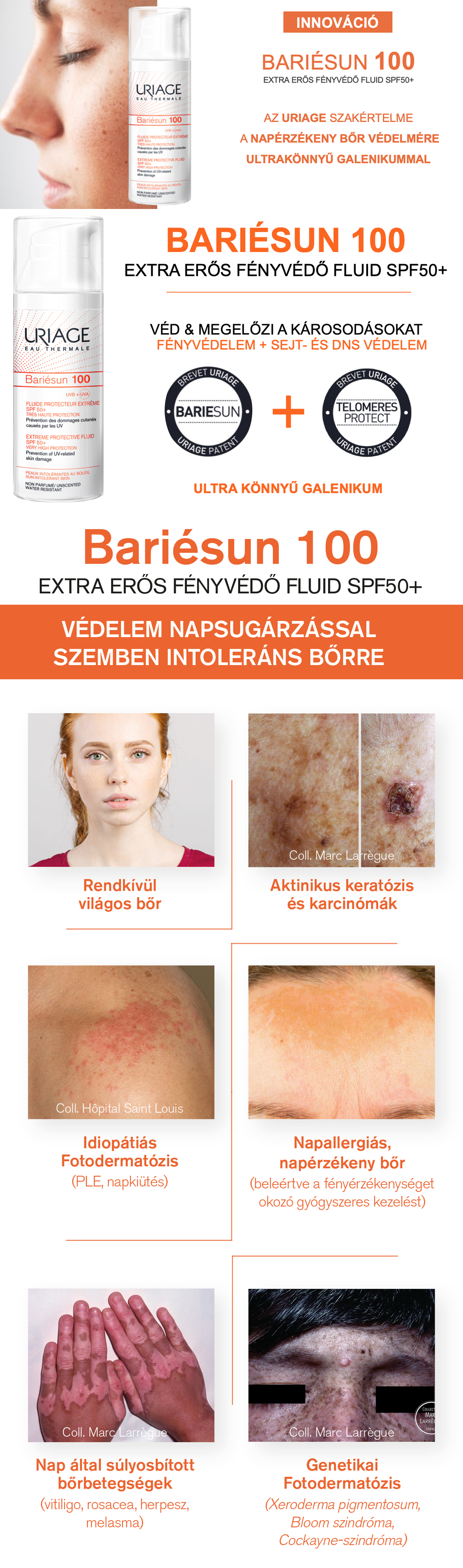 Uriage BARIÉSUN 100 Extra ers fényvéd fluid