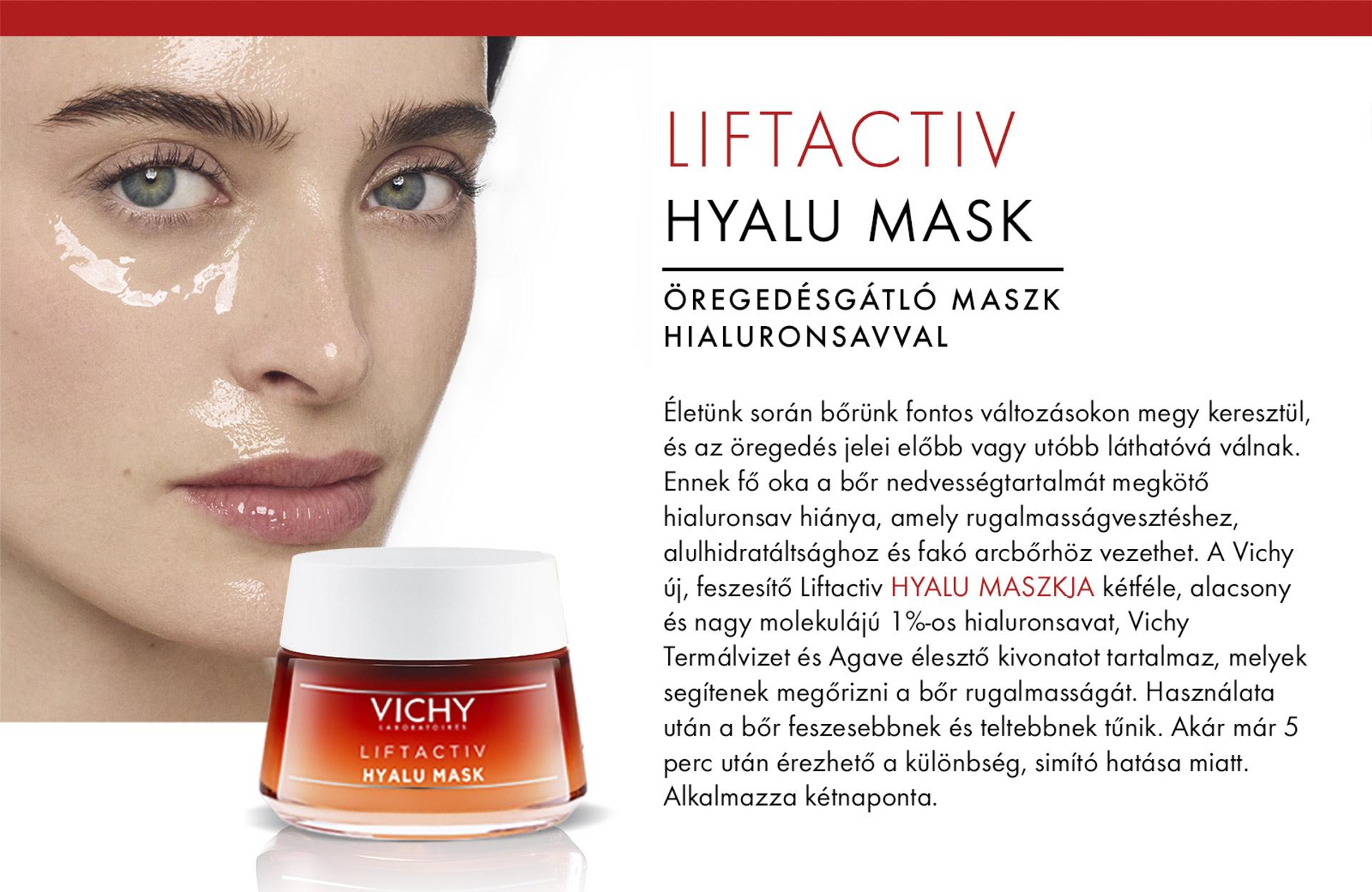 Vichy Lifactiv Hyalu mask öregedésgátló maszk