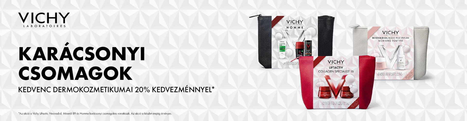 Varázslatos karácsonyi csomagok a Vichy-től!