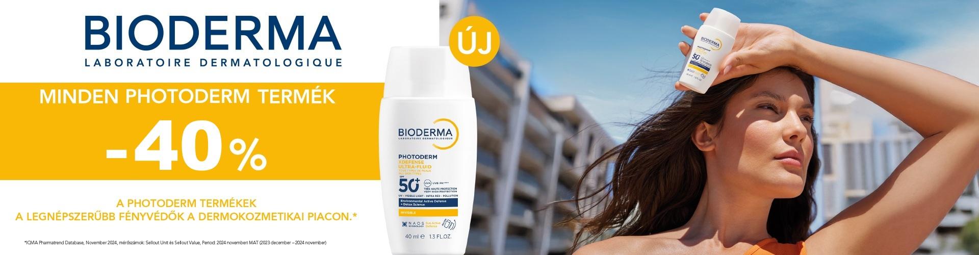 2025. augusztus 23. és szeptember 30. között 25% kedvezménnyel kínáljuk a Bioderma Photoderm termékeket!